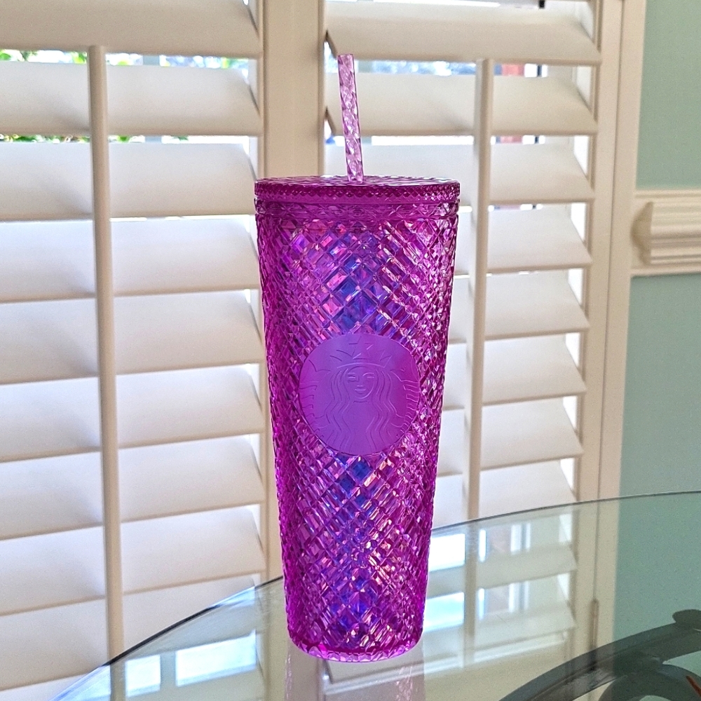 Starbucks Purple Pink Jeweled Cup Tumbler Venti NEW